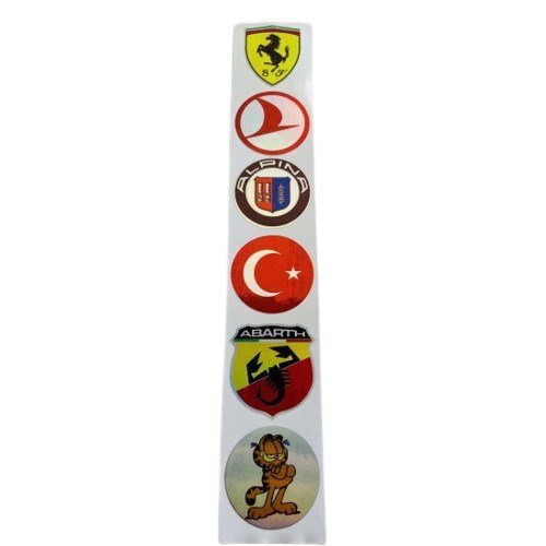 Çoklu Hologram Logo Sticker 5cm Model1 Universal Araba Motosiklet Holografik Dekal Etiket