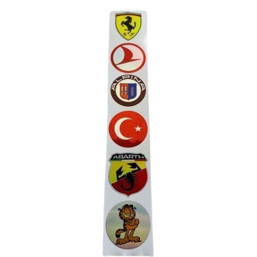 Çoklu Hologram Logo Sticker 5cm Model1 Universal Araba Motosiklet Holografik Dekal Etiket