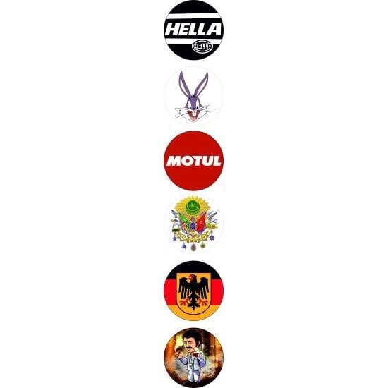 Çoklu Hologram Logo Sticker 5cm Model2 Universal Araba Motosiklet Holografik Dekal Etiket