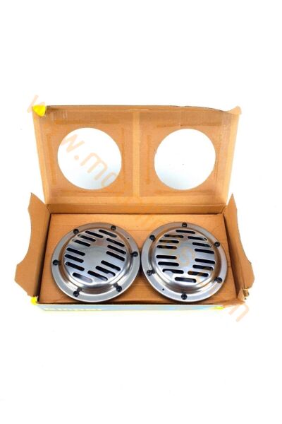 Hella Korna Çiftli 12 Volt Nikel Korna Süper TON BÜYÜK BOY 13 CM