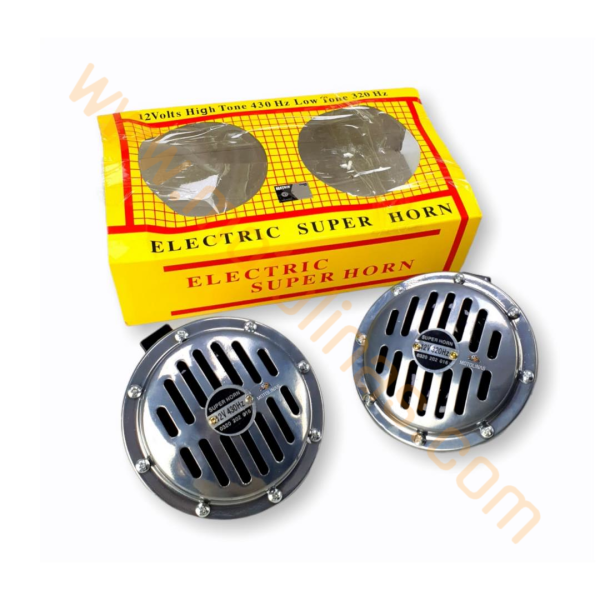 Hella Korna Çiftli 12 Volt Nikel Korna Süper TON BÜYÜK BOY 13 CM