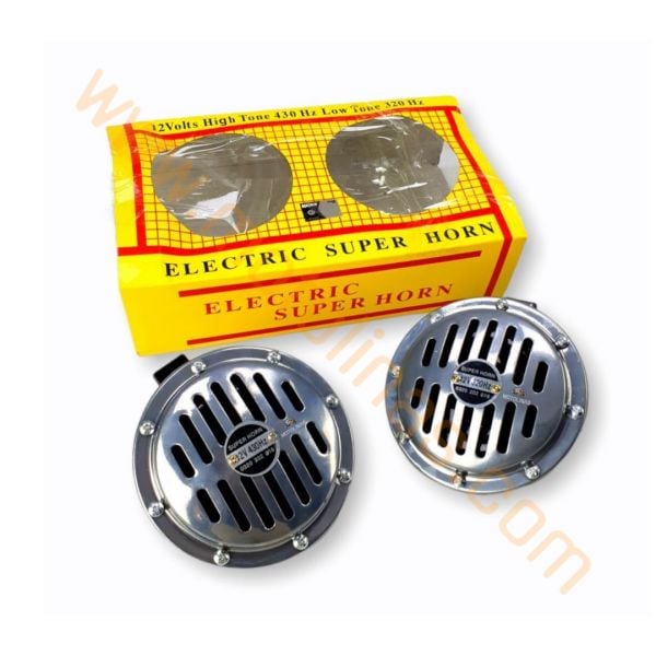 Hella Korna Çiftli 12 Volt Nikel Korna Süper TON BÜYÜK BOY 13 CM