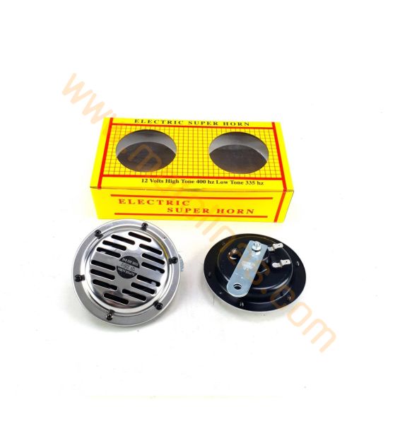 Hella Korna Çiftli 12 Volt Nikel Korna Süper TON BÜYÜK BOY 13 CM