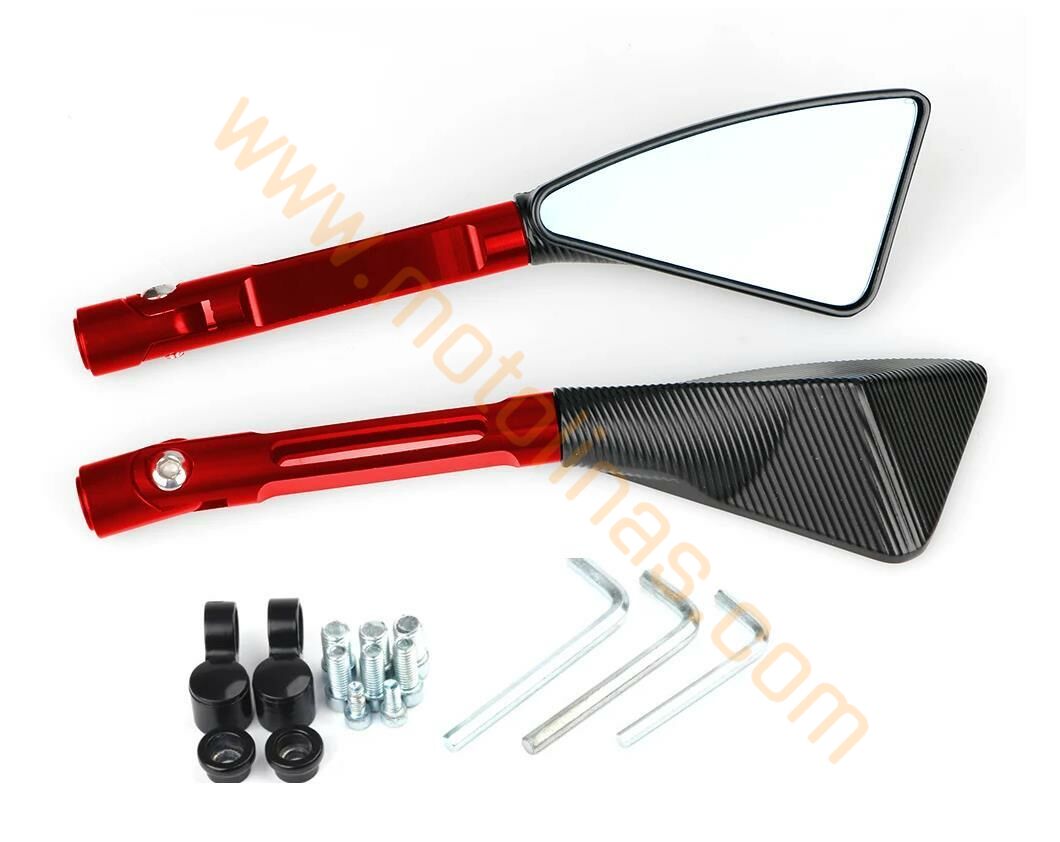 MOTOSİKLET RİZOMA AYNA TAKIMI KIRMIZI CNS MOTOSİKLET İTHAL AYNA