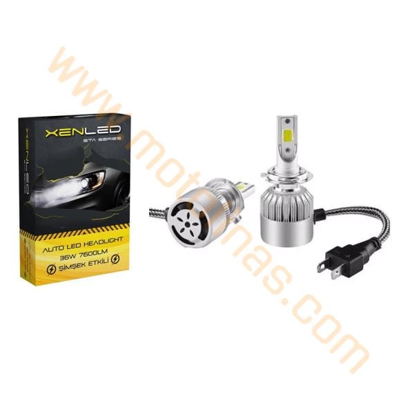 MOTOSİKLET XENON ZENON  LED FAR ŞİMŞEK ETKİLİ H4