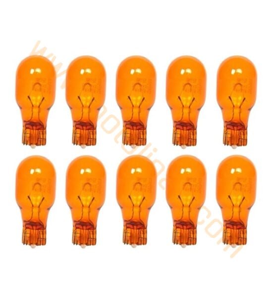 10 Adet Turuncu 12v 16w T15 Dipsiz Ampul Ön Park Ampulü