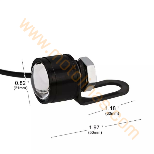 Motosiklet Led çakarlı lamba 12V spot balık gözü KARIŞIK RENK