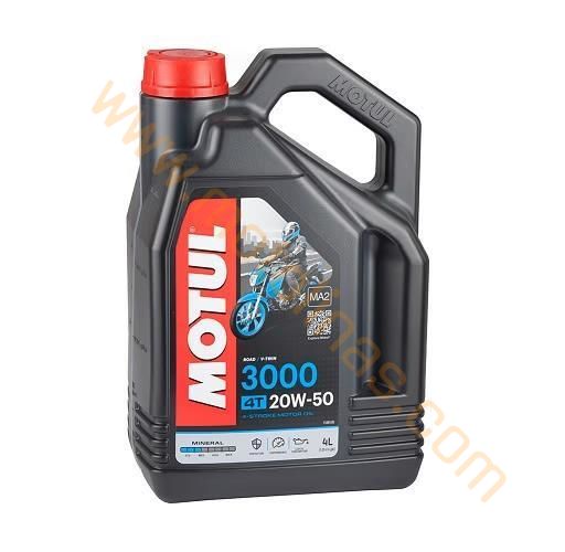 MOTUL YAĞ - 3000 20W50 MİNERAL 4T - 4 LİTRE
