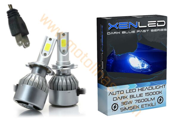 MOTOSİKLET XENON ZENON  BUZ MAVİ ŞİMŞEK ETKİLİ H7 FANLI ADET FİYAT