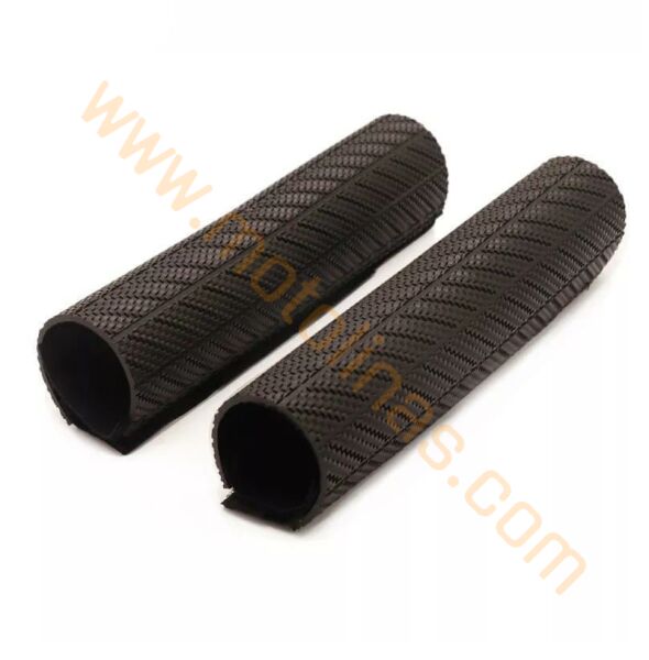 ÖN AMORTİSÖR KORUYUCU KARBON PLASTİK TAKIM CROSS 25CM - SİYAH