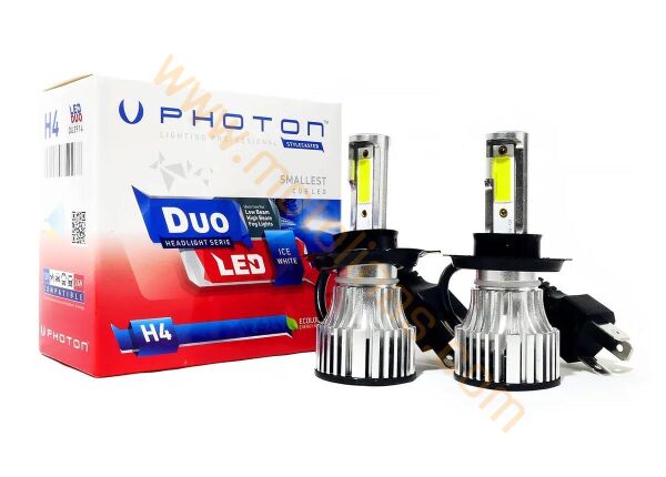 MOTOSİKLET XENON ZENON  SENTİNEL-MOON LED XENON H4 BEYAZ ADET FİYAT