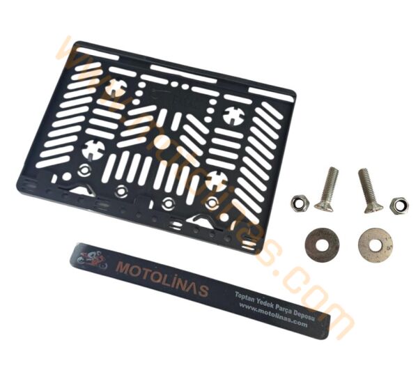 Motosiklet Plakalık – Kırılmaz Plastik Motolinas 15x24,5 cm Civata Setli