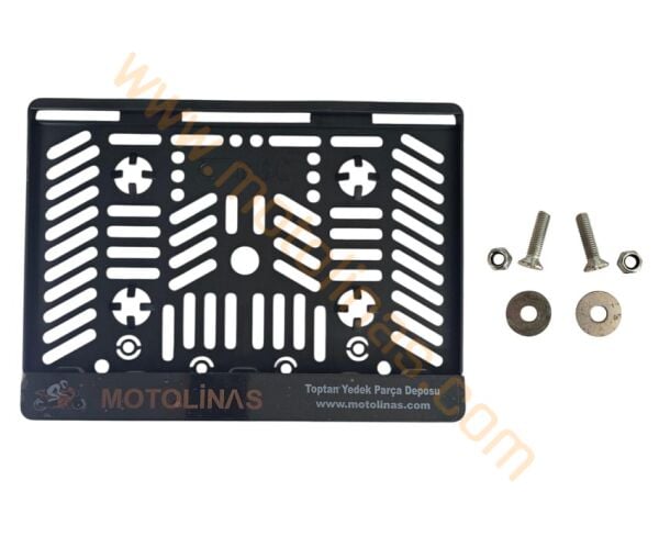 Motosiklet Plakalık – Kırılmaz Plastik Motolinas 15x24,5 cm Civata Setli