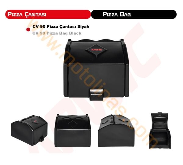 NANO TERMAL PİZZA SERVİS ÇANTASI 140 LİTRE SİYAH ARWİC