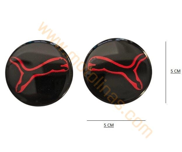DAMLA STİCKER 2 li [5X5cm] PUMA/SİYAH DAMLA SİLİKON ETİKET