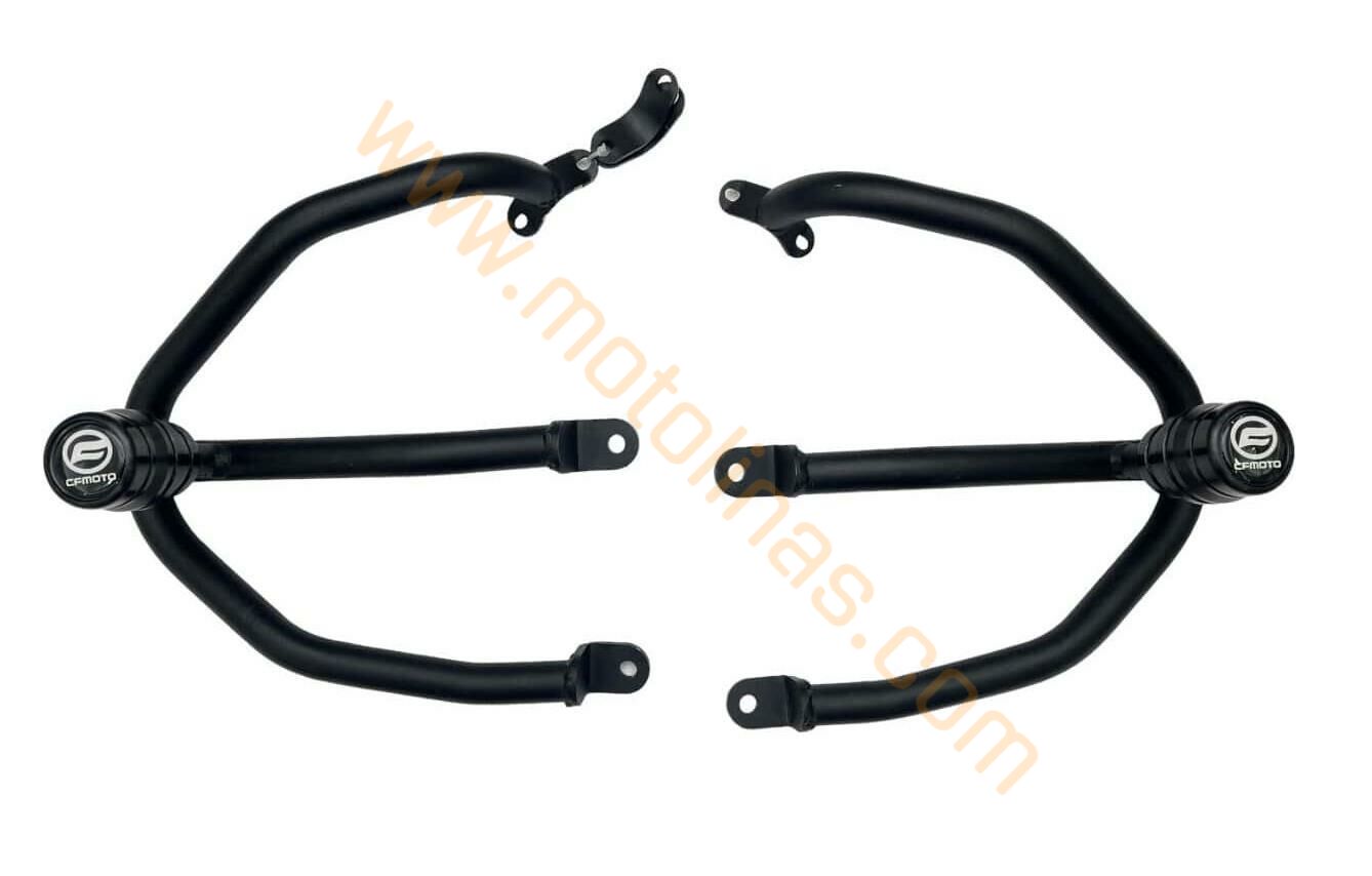 CF MOTO SR 250 2020 - 2023 UYUMLU MOTOR KORUMA DEMİRİ+TAKOZ SET SİYAH