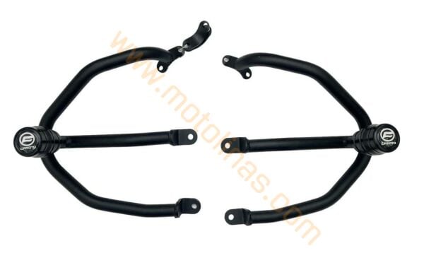 CF MOTO SR 250 2020 - 2023 UYUMLU MOTOR KORUMA DEMİRİ+TAKOZ SET SİYAH