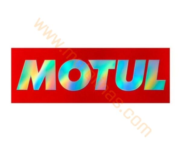 Motul Sticker Tekli Hologram Kırmızı 16x4cm - Universal