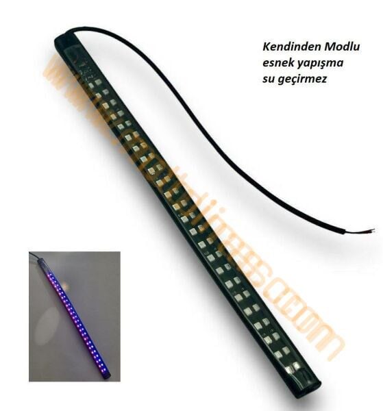 Motosiklet Led Şerit Kendinden Modlu,su Geçirmez [24cm Tekli] Kendinden Yapışma