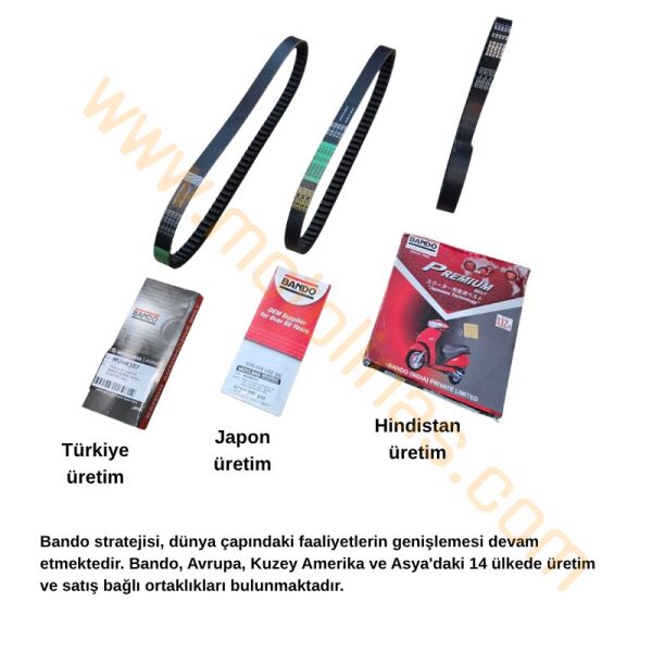 Honda Kinetic Nh100 Kayış Bando Japon Üretim, Kinetic  Uyumlu V Kayışı