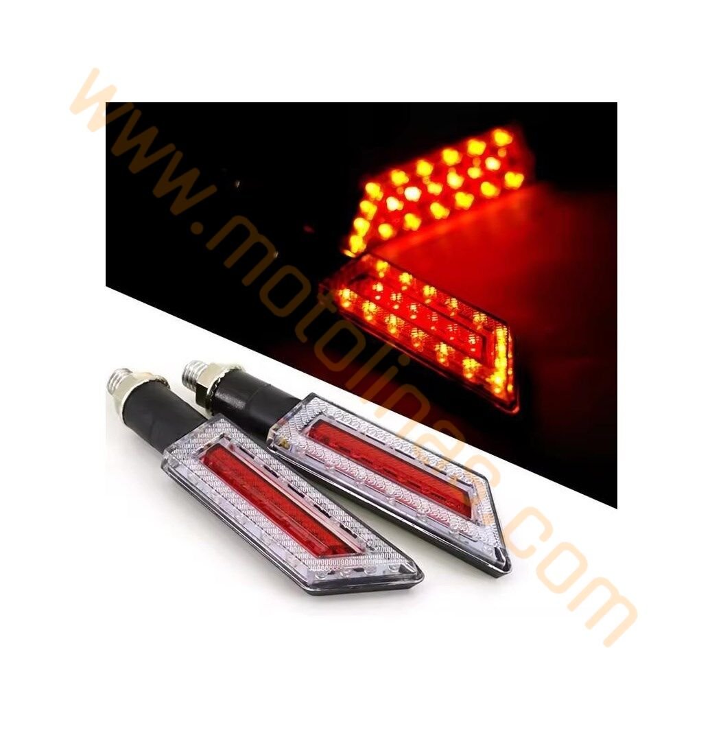 MOTOSİKLET SİNYAL TAKIMI 2 li STOP ÖZELLİKLİ , MOTOSİKLET UNİVERSAL SİNYAL