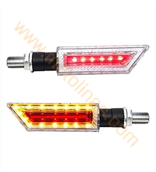 MOTOSİKLET SİNYAL TAKIMI 2 li STOP ÖZELLİKLİ , MOTOSİKLET UNİVERSAL SİNYAL