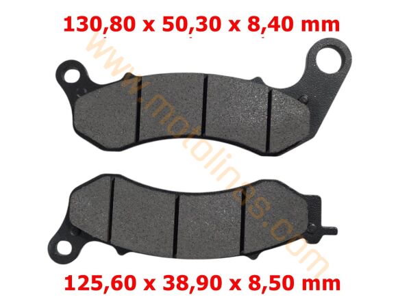 CF 250 NK / NK250 FREN DİSK BALATASI ARKA TAKIM (E5)