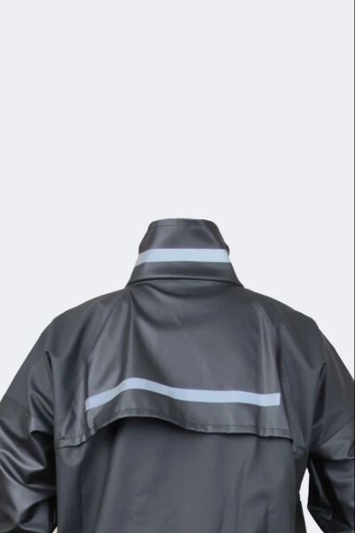 Motosiklet Alt Üst Yağmurluk Takımı - 45 Mikron Cepli & Paça Fermuarlı XL