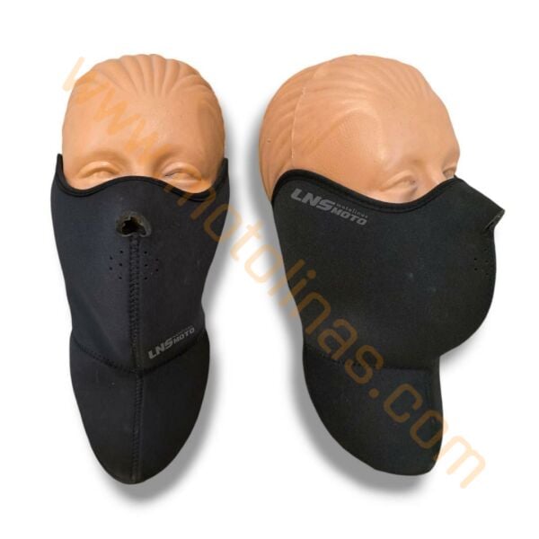 MOTOSİKLET BİSİKLET NEOPREN MASKE ÇİFT TARAFLI SİYAH EKSTRA ÇEVRE KUMAŞ