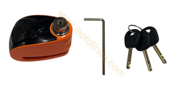 MOTOSİKLET ELEKTRİKLİ BİSİKLET DİSK KİLİDİ ALARMLI PREMIUM