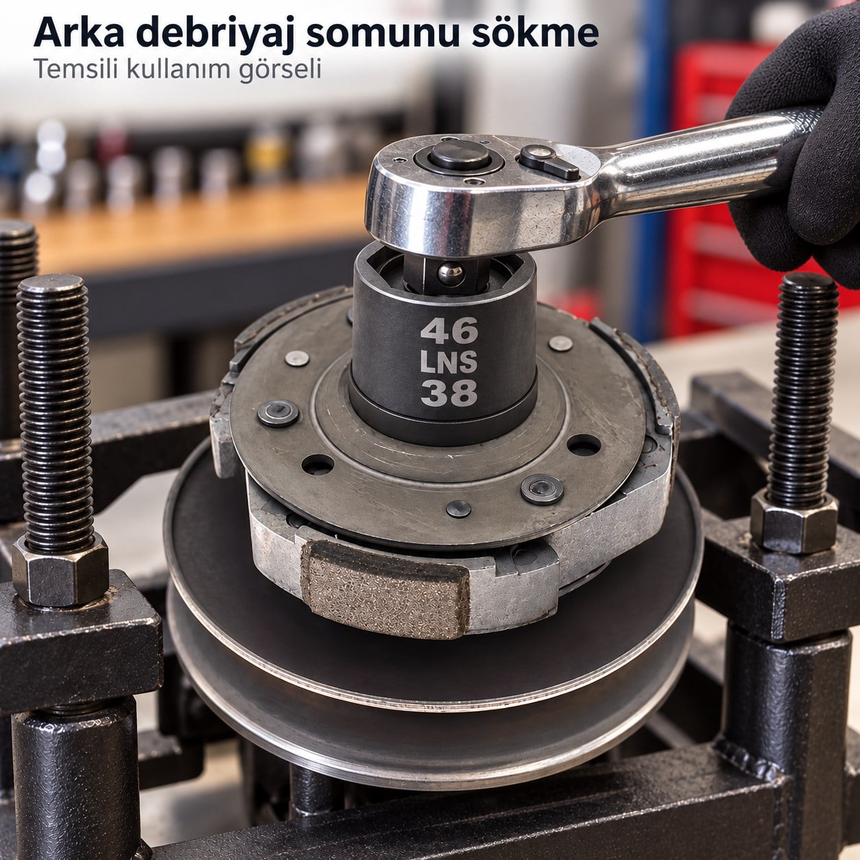 Arka Debriyaj Varyatör Somun Sökme Aparatı [38mm/46mm] - Scooter/atv Uyumlu/ Yamaha Xmax