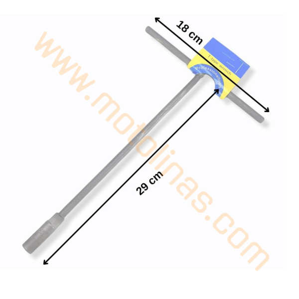 8 MM T LOKMA ANAHTAR UzUN MODEL 8 MM T Saplı Lokma Anahtar