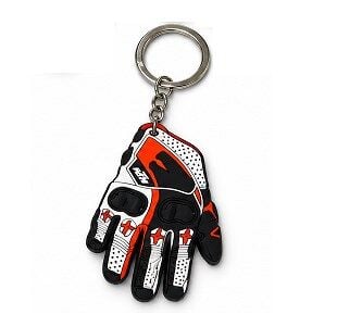 Ktm Eldiven Tasarım 3D Silikon Motosiklet Anahtarlık Büyük Boy