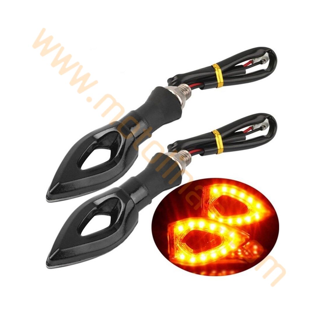 MOTOSİKLET LED ÜÇGEN SİNYAL 2 ADET ÜNİVERSAL