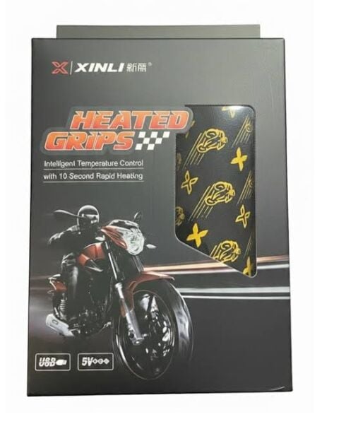 Motosiklet 5 Kademeli USB Isıtmalı Elcik Pedi Seti Takım Universal