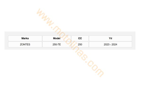 VARYATÖR FİLTRESİ [BS7000] PERFORMANS- ZONTES 250TE 2023 - 2024