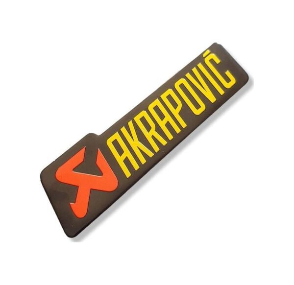 Sticker [metal] Egsoz Etiketi Akrapovic Yatay - Universal
