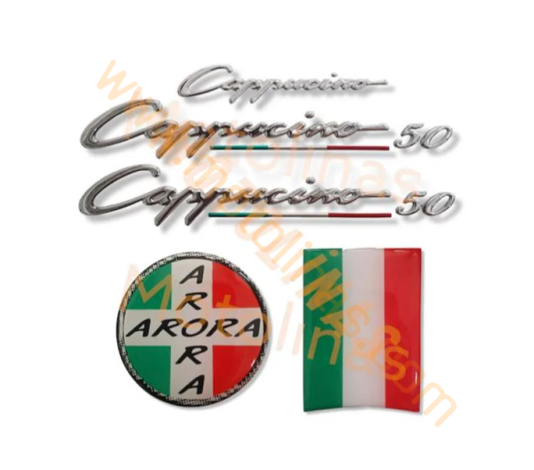 Arora Cappucino 50cc Sticker Seti , Kabartmalı, Cappucıno etiket seti 50 cc
