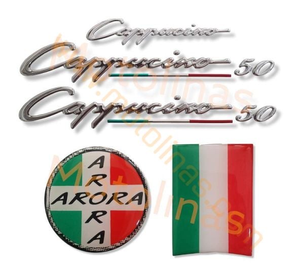 Arora Cappucino 50cc Sticker Seti , Kabartmalı, Cappucıno etiket seti 50 cc