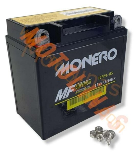 12 VOLT 9AH 12N9L -BS - RUS-JAVA-MZ [137*76*134] MONERO AKÜ