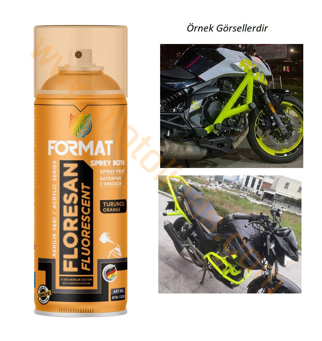 Sprey Boya Özel Seri [floresan Turuncu Neon] Akrilik 400ml