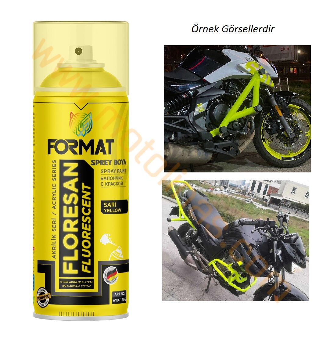 Sprey Boya Özel Seri [floresan Sarı Neon] Akrilik 400ml