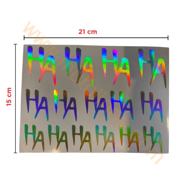 STİCKER SETİ [A5] HOLOGRAM HAHAHA 15x21cm - UNİVERSAL