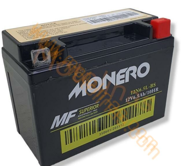 Monero Motosiklet Aküsü 12v 6.5a CG Serisi Uyumlu Kuba - Asya - Mondial