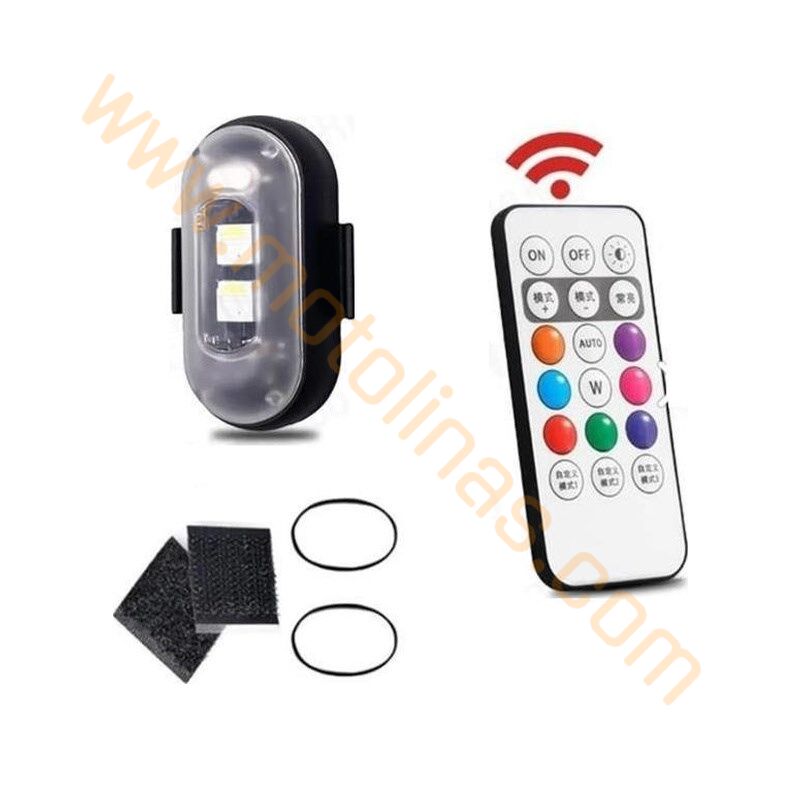 Uzaktan Kumandalı Mini Rgb Çakar Led Lamba Kablosuz Şarjlı Usbli