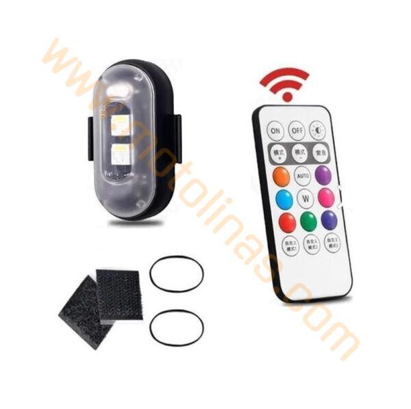 Uzaktan Kumandalı Mini Rgb Çakar Led Lamba Kablosuz Şarjlı Usbli