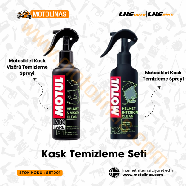 Motul Bakım Seti M1-M2 Kask Temizleme Kiti