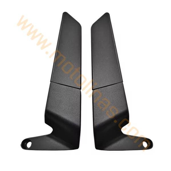 Katlanır Ayna [mat Siyah] [küçük] Yarasa H2 Model - Universal