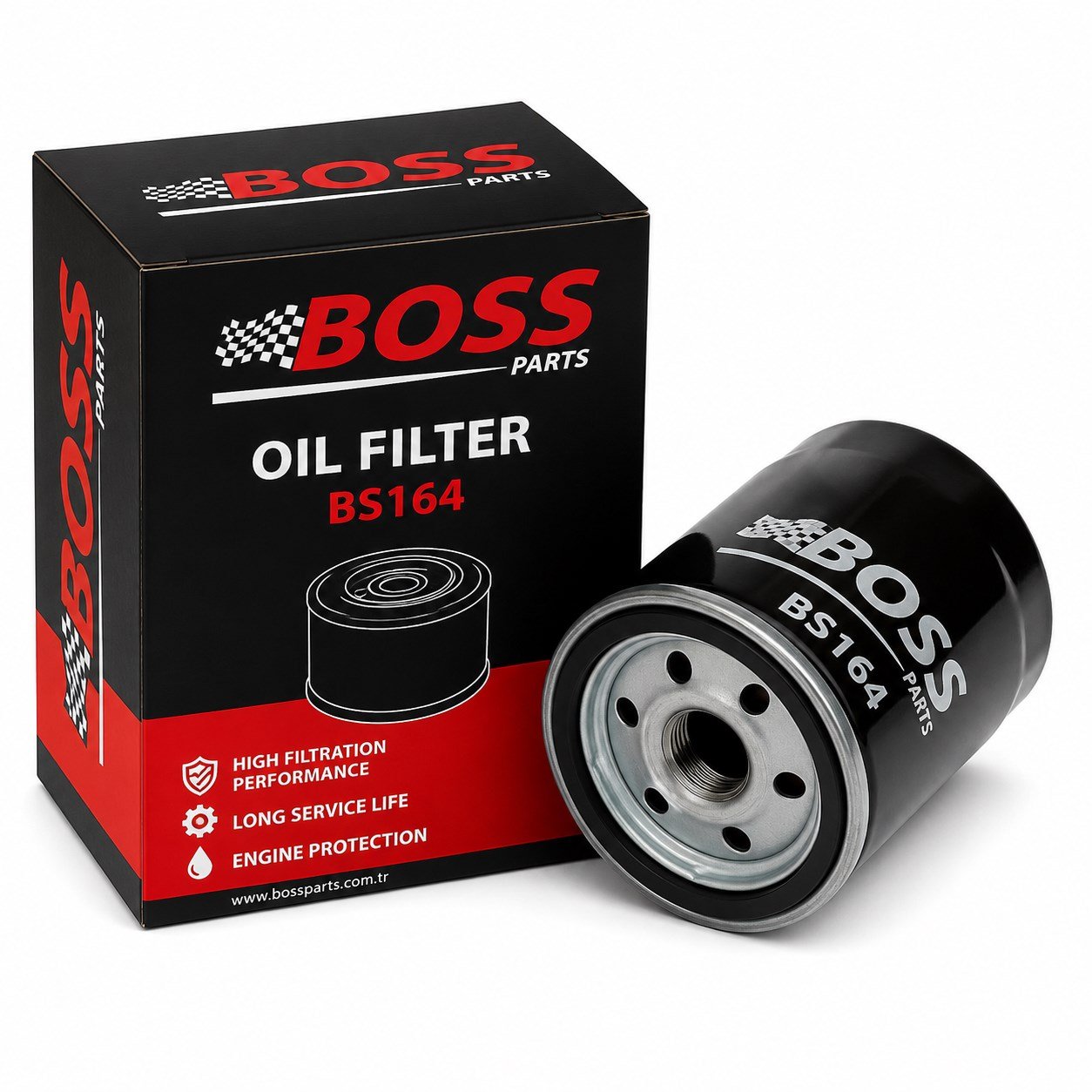 BMW R 1200 R 2006-2013 Yağ Filtresi BS164 Metal Yağ Filtresi BOSS