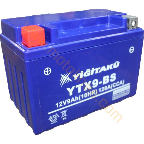 YİĞİT AKÜ 12V 9 AH MOTORSİKLET SCOOTER YTX9-BS 2021